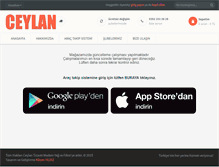Tablet Screenshot of ceylanticaret.com